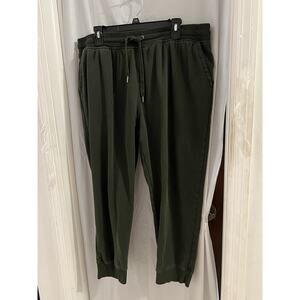 Orvis Green Fleece Drawstring Waist Pull On Joggers Sz Xxl Women’s